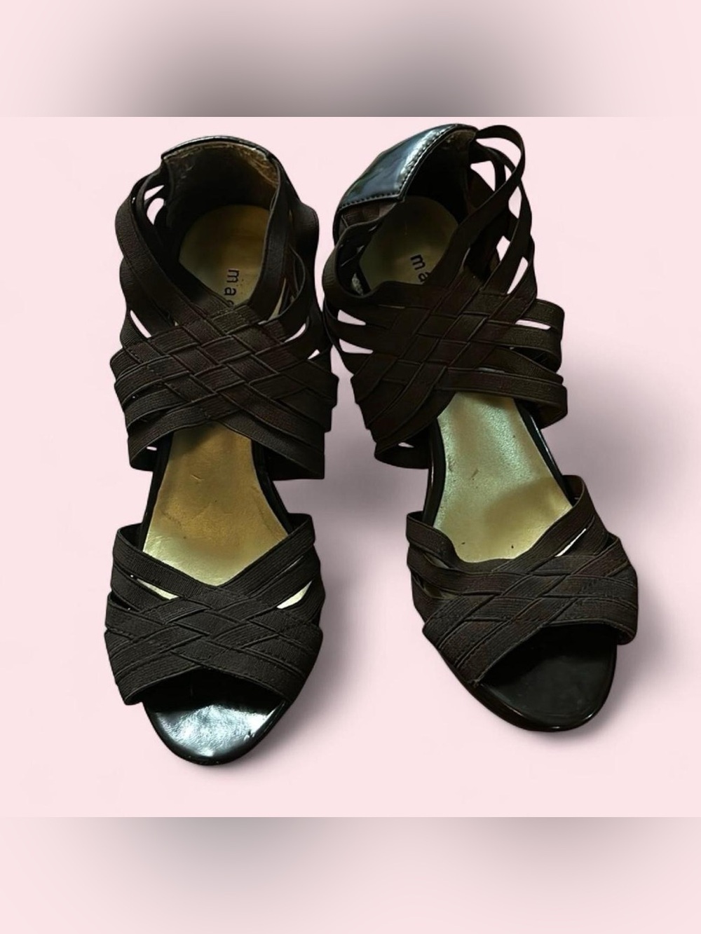 🤎Madden Girl Brown Strappy Heels 8🤎